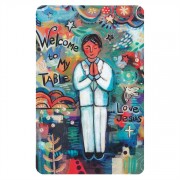 12pk -Catholic Prayer Card Welcome To My Table Boy (Pack of 12) 12pk -Catholic Prayer Card Welcome To My Table Boy (Pack of 12)