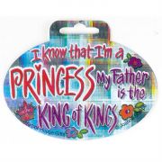 Princess Small Auto Sticker Oval Pack Of 12
