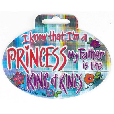 Princess Small Auto Sticker Oval Pack Of 12 - 603799057806 - SS-6010