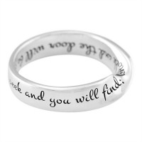 2pk -Ring Matthew 7:7 Mobius (Pack of 2)