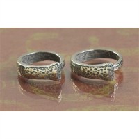 2pk -Ring Pewter The Nail Ring (Pack of 2)