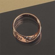 Ring Rose Gold Plated Matthew 11:28 Pack of 2
