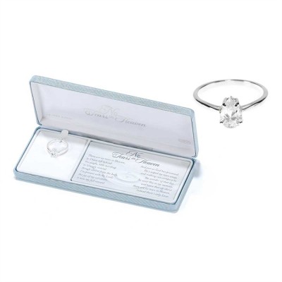 Ring Silver Plated Cubic Zirconia Size 7 No Tears In Heaven - 714611176565 - 73-3019P