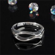 Ring Silver Plated Horizon Open Fish