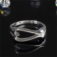 Ring Silver Plated Horizon Open Heart Ring Silver Plated Horizon Open Heart