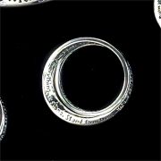 Ring Silver Plated InspiRing Double Ephesians 6:13/