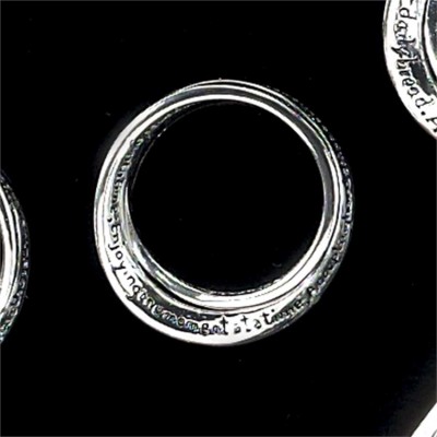 Ring Silver Plated InspiRing Double Serenity/Size 10 - 714611163350 - 35-4446