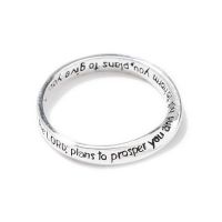 Ring Silver Plated Inspiring Jeremiah 29:11 Pack of 2