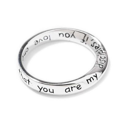 Ring Silver Plated InspiRing John 13:35 Size 7 (Pack of 2) - 714611134626 - 35-5002