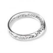 Ring Silver Plated InspiRing John 14:1 (Pack of 2)