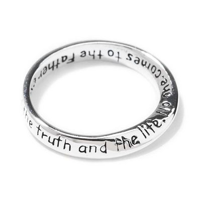 Ring Silver Plated InspiRing John 14:6 Size 6 (Pack of 2) - 714611134770 - 35-5017