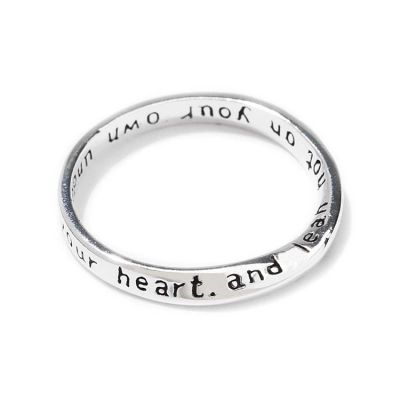 Ring Silver Plated InspiRing Proverbs 3:5 Size 6 (Pack of 2) - 714611134817 - 35-5021