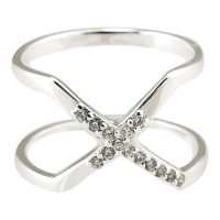 2pk -Ring Silver Plated The Eternity Ring (Pack of 2)