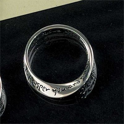 Ring Silver Plated Wide Mobius Jeremiah 29:11/Size 6 (Pack of 2) - 714611162193 - 35-5704