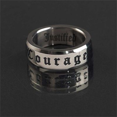 Ring Stainless Steel Courage Band Size 8 - 714611170983 - 32-9362
