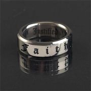 Ring Stainless Steel Faith Band