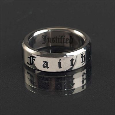 Ring Stainless Steel Faith Band Size 11 - 714611170839 - 32-9347