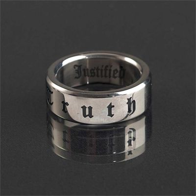 Ring Stainless Steel Truth Band Size 8 - 714611170860 - 32-9350