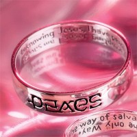 Ring Sterling Silver Peace/Saved Ring Sterling Silver Peace/Saved