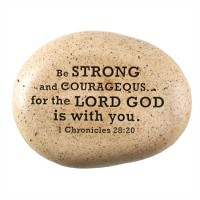 3pk -Rock Resin Be Strong & Courage (Pack of 3)
