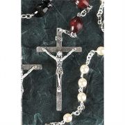 Rosary Beads Brown Wood 6mm Deluxe Box