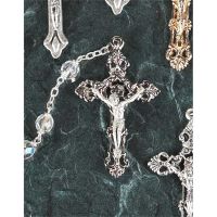 Rosary Beads Crystal Aurora Borealis 7mm Deluxe Box