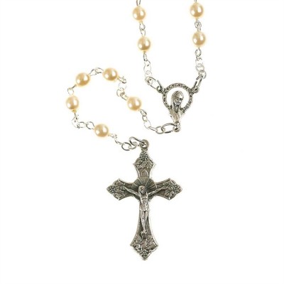 Rosary Beads Pearl 5mm Deluxe Box - 714611096245 - 32-0814