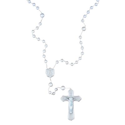 Rosary Cross/White Pack of 4 - 603799325486 - J-305