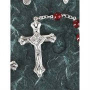 Rosary Ruby Faux Ruby Beads 7mm