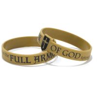 Silicone Bracelet 7/16 Inch Full Armor of God Pack of 6