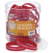 Silicone Bracelet Confirmed In Christ Pack of 24