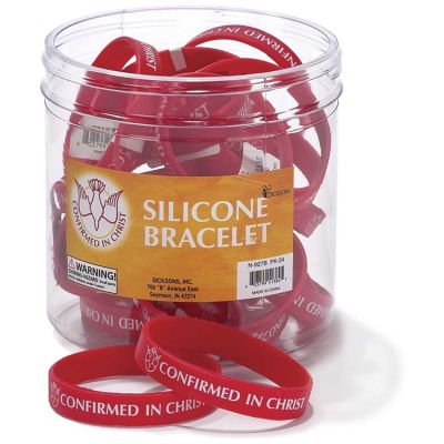Silicone Bracelet Confirmed In Christ Pack of 24 - 603799513845 - N-927B