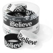 Silicone Bracelet I Believe Pack of 24