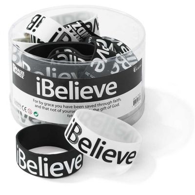 Silicone Bracelet I Believe Pack of 24 - 603799427739 - JB-122
