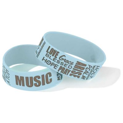 Silicone Bracelet Music Pack of 24 - 603799444255 - JB-123