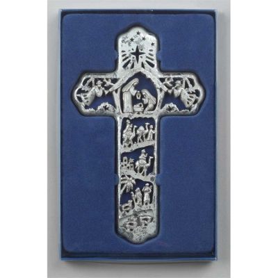 Silver Cross Nativity Plaque Pack of 6 - 603799252393 - CHPLQ-48