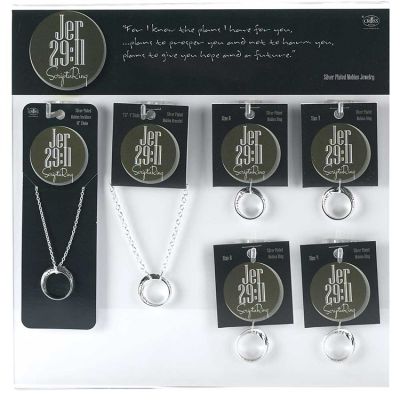 Silver Plated Jeremiah 29:11 Mobius 24pc - 714611162117 - 35-5700