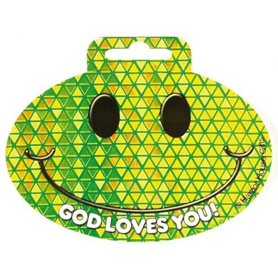 Smile God Loves You Auto Sticker Pack Of 12 - 603799057721 - SS-6002