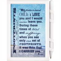 4pk -Stationary Memo Pad/Pen Footprints (Pack of 4)