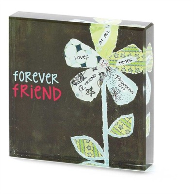 Tabletop Glass Plaque 3x3In A Friend Loves Proverbs 17:17, 3pk - 603799553032 - CMG-5641