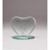 Tabletop Glass Plaque Marriage Takes Three