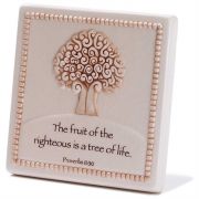 Tabletop Plaque Dolomite Fruit of Righteous Pack of 2