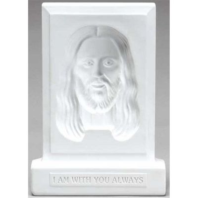 Tabletop Plaque Face of Christ I Am With You - 603799219594 - CMG-7