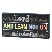 Tabletop Plaque MDF Trust In The Lord Proverbs 3:5 (Pack of 2)