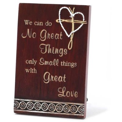 Tabletop Plaque Resin 4x6 Heart We Can Do Pack of 2 - 603799421546 - PLQRTT-248
