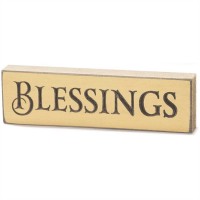 4pk -Tabletop Sign 6 Inch Blessings Pack of 4