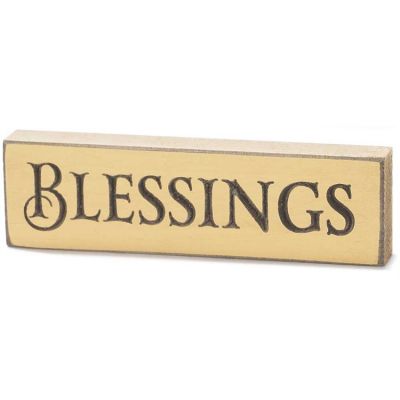 Tabletop Sign 6 Inch Blessings Pack of 4 - 603799514460 - HWH0672