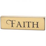 Tabletop Sign 6 Inch Faith Pack of 4