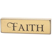 4pk -Tabletop Sign 6 Inch Faith Pack of 4