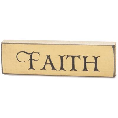 Tabletop Sign 6 Inch Faith Pack of 4 - 603799514477 - HWH0673